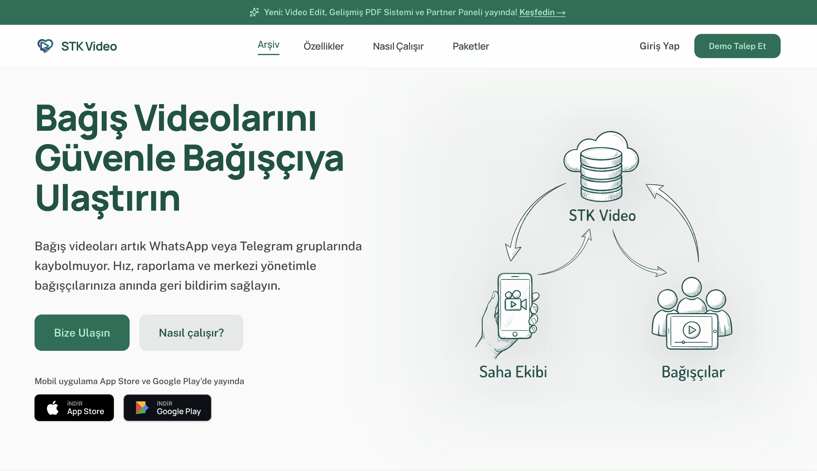 STKVideo arayüzü